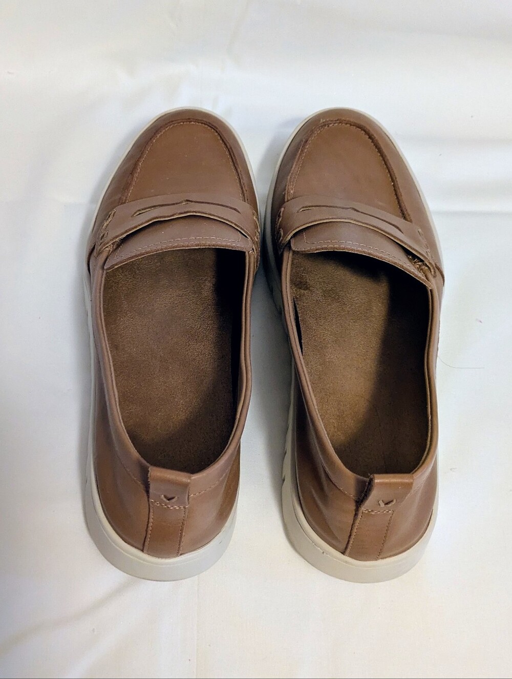 Vionic Woman's Brown Leather Slip-On Loafers Made in USA Size 11